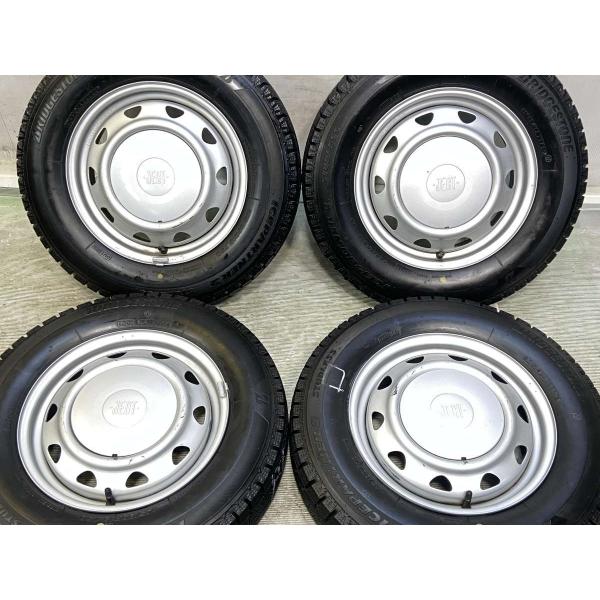 中古タイヤ スタッドレスタイヤ ホイールセット 4本セット 145/80R13  JECT LZ 1...