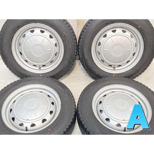 中古タイヤ スタッドレスタイヤ ホイールセット 4本セット 155/80R14 88/86 LT J...