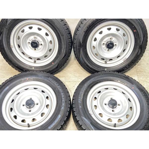 中古タイヤ スタッドレスタイヤ ホイールセット 4本セット 185/70R14  キャロウィン J9...