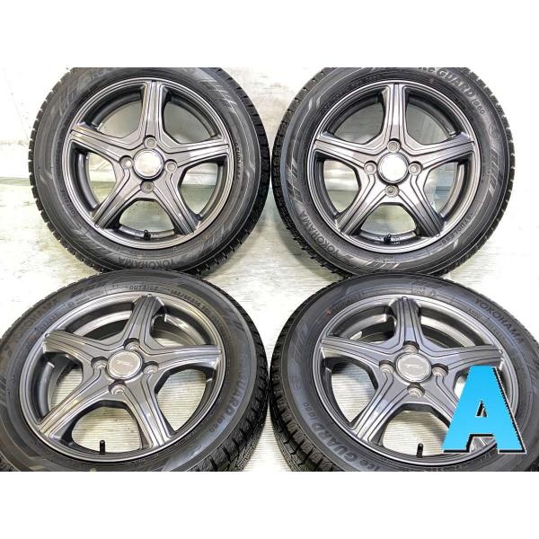 中古タイヤ スタッドレスタイヤ ホイールセット 4本セット 155/65R14  　 TOPRUN ...
