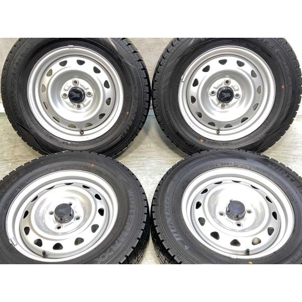 中古タイヤ スタッドレスタイヤ ホイールセット 4本セット 185/70R14  キャロウィン J9...
