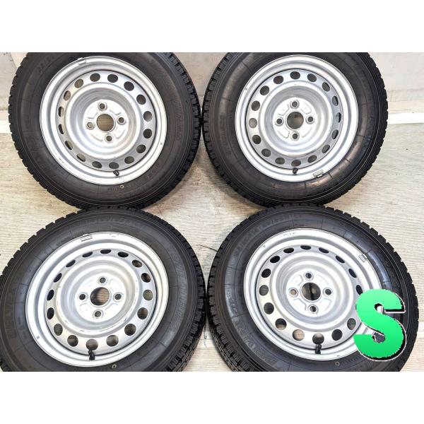 中古タイヤ スタッドレスタイヤ ホイールセット 4本セット 155/80R14 88/86N LT ...