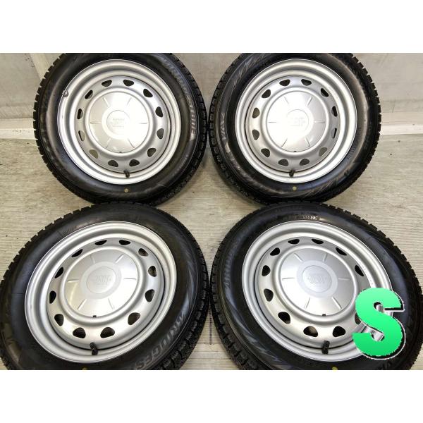 中古タイヤ スタッドレスタイヤ ホイールセット 4本セット 155/65R14  　 JECT MN...