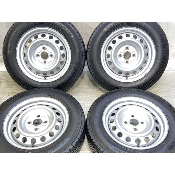 中古タイヤ スタッドレスタイヤ ホイールセット 4本セット 155/80R14 88/86LT トヨ...