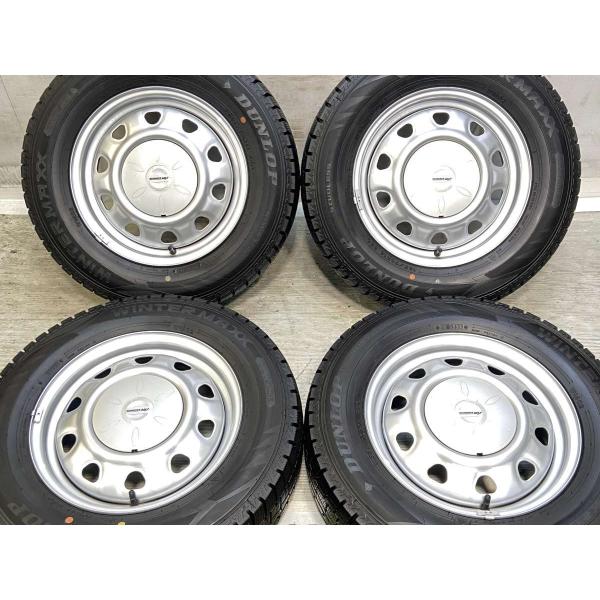 中古タイヤ スタッドレスタイヤ ホイールセット 4本セット 185/70R14  SCHWARZ M...