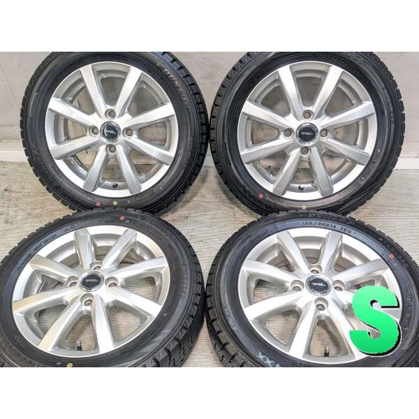 中古タイヤ スタッドレスタイヤ ホイールセット 4本セット 155/65R14  　 TOPRUN ...