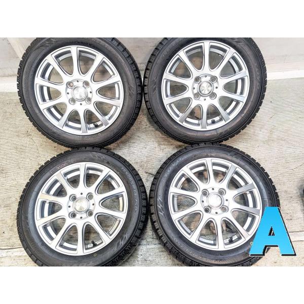 中古タイヤ スタッドレスタイヤ ホイールセット 4本セット 155/65R14  LAYCEA 14...