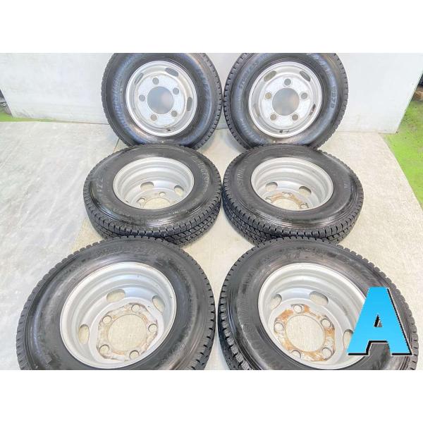 中古タイヤ スタッドレスタイヤ ホイールセット 6本セット 195/85R15 113/111 LT...