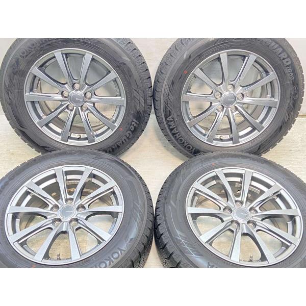 中古タイヤ スタッドレスタイヤ ホイールセット 4本セット 195/65R15  　 GRASS 1...