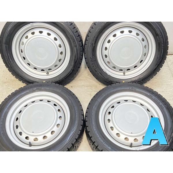 中古タイヤ スタッドレスタイヤ ホイールセット 4本セット 185/60R15  キャロウィン R6...
