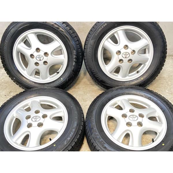 中古タイヤ スタッドレスタイヤ ホイールセット 4本セット 195/65R15  トヨタ純正  15...