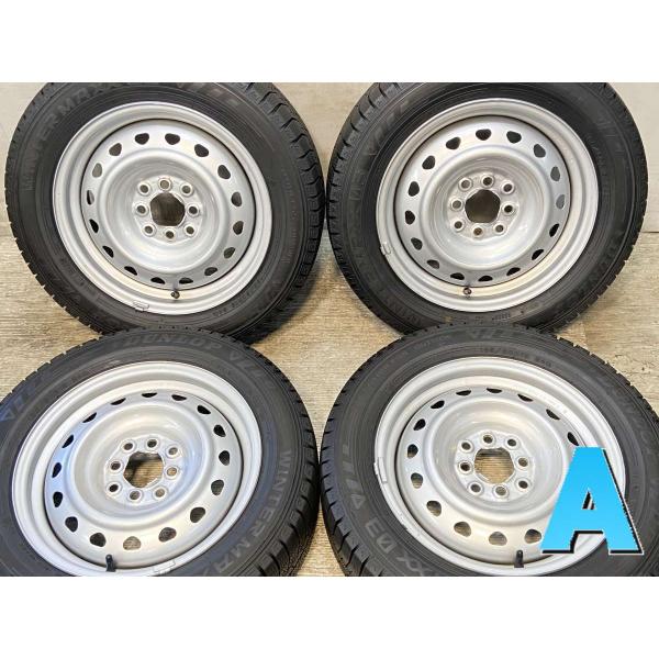 中古タイヤ スタッドレスタイヤ ホイールセット 4本セット 185/60R15  キャロウィン R6...