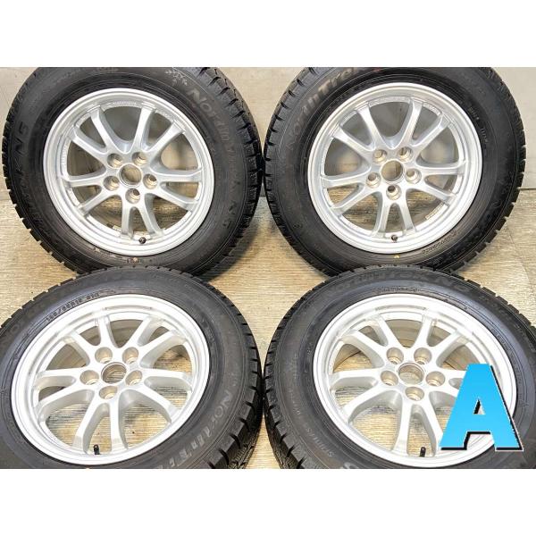 中古タイヤ スタッドレスタイヤ ホイールセット 4本セット 195/65R15  トヨタ純正  15...