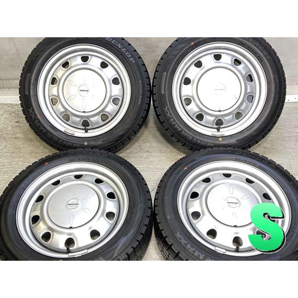 中古タイヤ スタッドレスタイヤ ホイールセット 4本セット 185/60R15  SCHWARZ M...