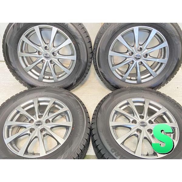 中古タイヤ スタッドレスタイヤ ホイールセット 4本セット 215/65R16  　 エクシーダー ...