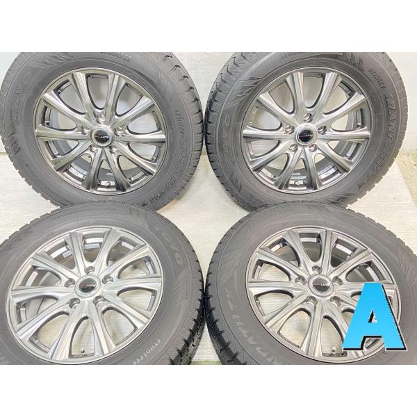 中古タイヤ スタッドレスタイヤ ホイールセット 4本セット 215/65R16  LUTZ 16x6...