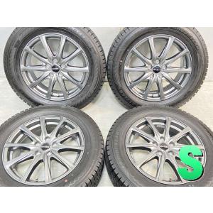 中古タイヤ スタッドレスタイヤ ホイールセット 4本セット 195/65R16  　 ユーロスピード 16x6.0 43 100-5穴 グッドイヤー アイスナビ 8｜aing