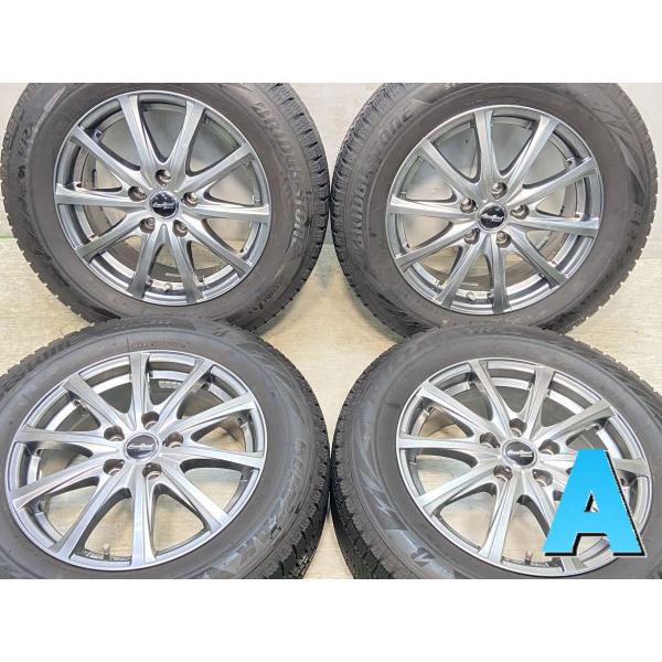 中古タイヤ スタッドレスタイヤ ホイールセット 4本セット 215/60R16  ユーロスピード 1...