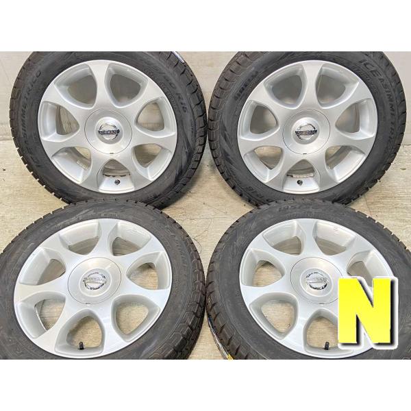 中古タイヤ スタッドレスタイヤ ホイールセット 4本セット 195/60R16  日産純正  16x...