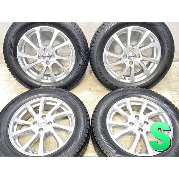 中古タイヤ スタッドレスタイヤ ホイールセット 4本セット 205/60R16  　 ラ・ストラーダ...