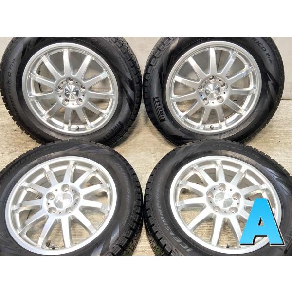 中古タイヤ スタッドレスタイヤ ホイールセット 4本セット 215/60R16  　 C WORKS...