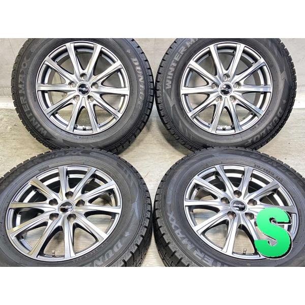 中古タイヤ スタッドレスタイヤ ホイールセット 4本セット 215/65R16  ユーロスピード 1...