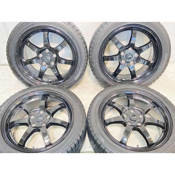 中古タイヤ スタッドレスタイヤ ホイールセット 4本セット 215/50R17  　 G-SPEED...