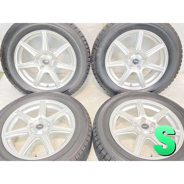 中古タイヤ スタッドレスタイヤ ホイールセット 4本セット 215/60R17  　 TOPRUN ...