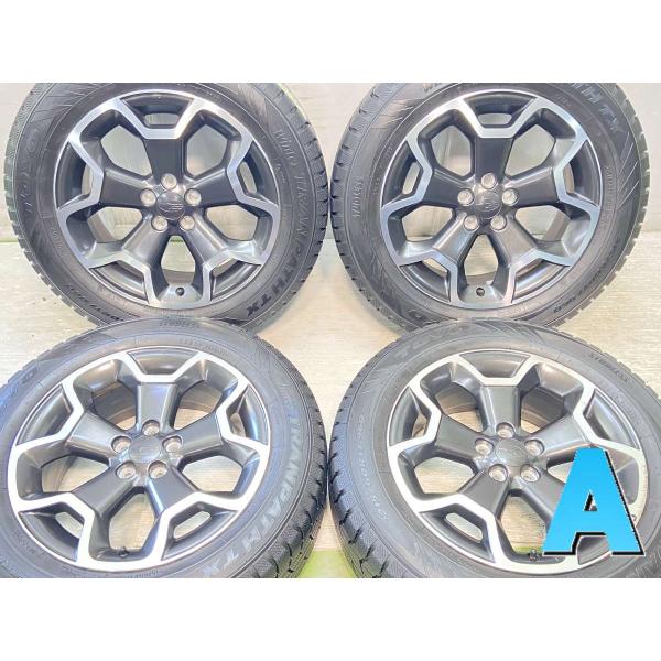 中古タイヤ スタッドレスタイヤ ホイールセット 4本セット 215/60R17 スバル純正 17x7...
