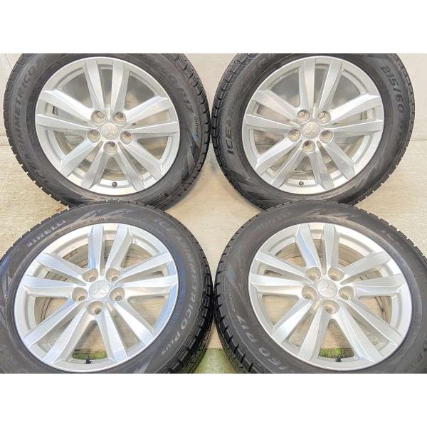 中古タイヤ スタッドレスタイヤ ホイールセット 4本セット 215/60R17  三菱純正  17x...