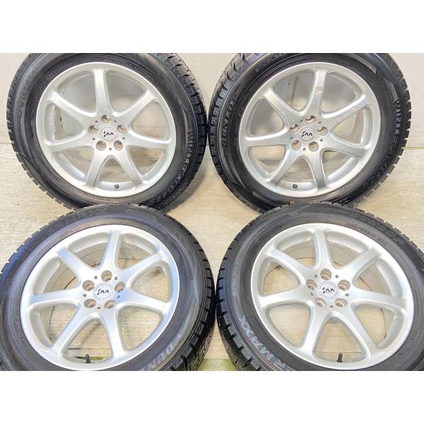 中古タイヤ スタッドレスタイヤ ホイールセット 4本セット 225/55R17  スバル純正  17...