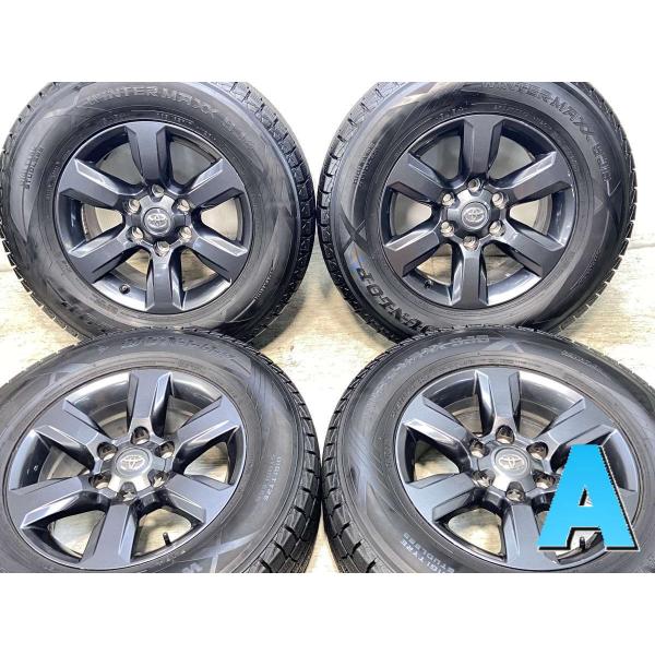 中古タイヤ スタッドレスタイヤ ホイールセット 4本セット 265/65R17 トヨタ純正 プラド ...