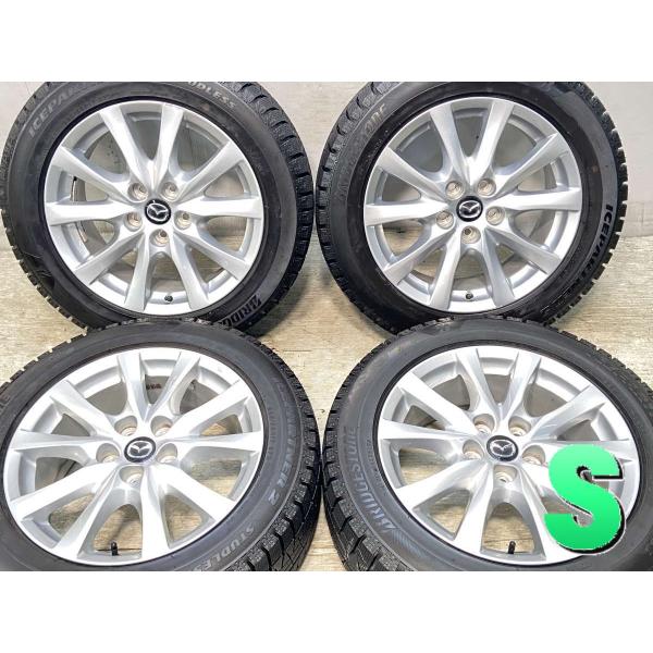 中古タイヤ スタッドレスタイヤ ホイールセット 4本セット 225/55R17  マツダ純正  17...