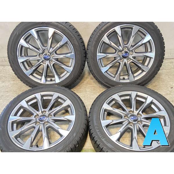 中古タイヤ スタッドレスタイヤ ホイールセット 4本セット 215/50R17  スバル純正  17...