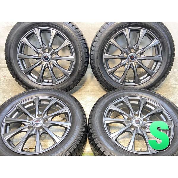 中古タイヤ スタッドレスタイヤ ホイールセット 4本セット 225/55R17  AIRNOVA 1...