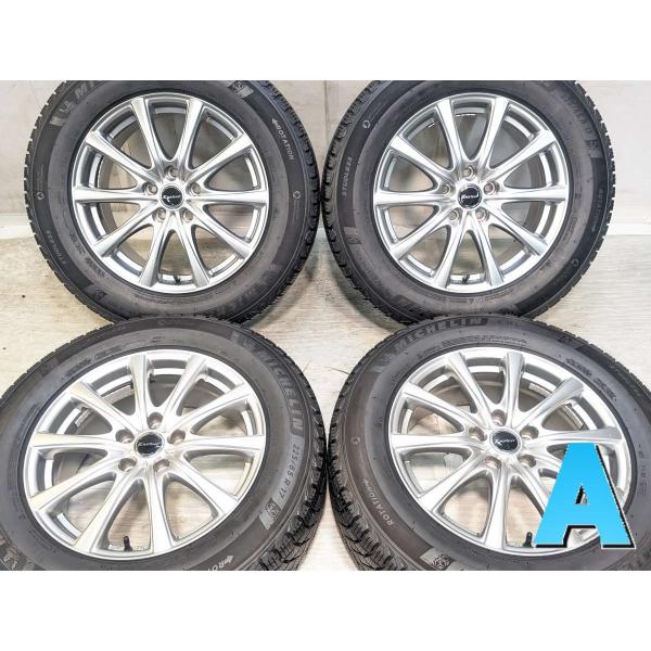 中古タイヤ スタッドレスタイヤ ホイールセット 4本セット 225/65R17  　 エクスター 1...