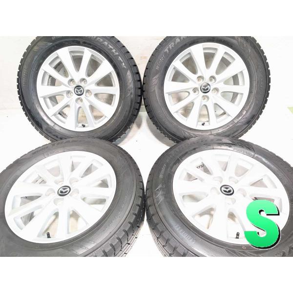 中古タイヤ スタッドレスタイヤ ホイールセット 4本セット 225/65R17 マツダ純正 17x7...