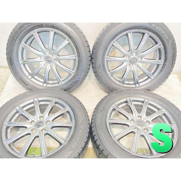 中古タイヤ スタッドレスタイヤ ホイールセット 4本セット 225/60R18  AZANE 18x...