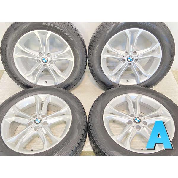 中古タイヤ スタッドレスタイヤ ホイールセット 4本セット 225/60R18  BMW純正  18...