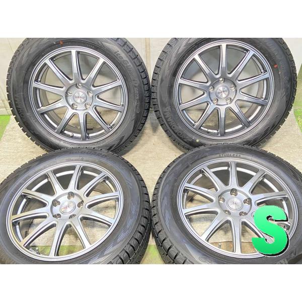 中古タイヤ スタッドレスタイヤ ホイールセット 4本セット 235/60R18  　 LOXARNY...