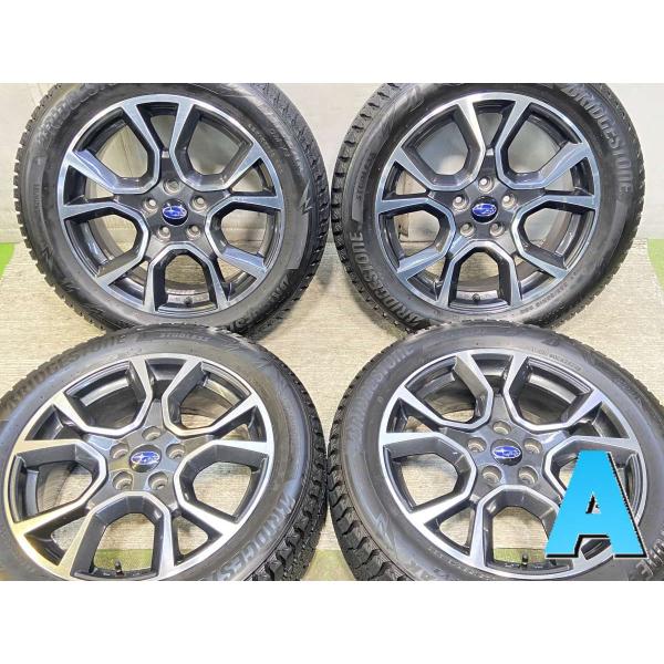 中古タイヤ スタッドレスタイヤ ホイールセット 4本セット 225/55R18  スバル純正  18...