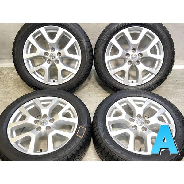 中古タイヤ スタッドレスタイヤ ホイールセット 4本セット 225/55R18 日産純正 18x7....
