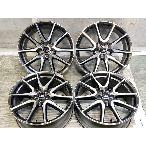 中古ホイール 4本 トヨタ純正 G’s 18x7.5 50 100-5穴 中古アルミホイール