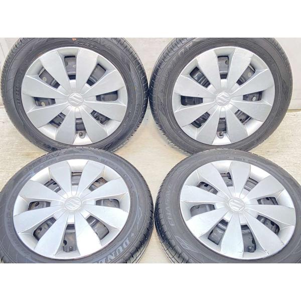 中古タイヤ サマータイヤ ホイールセット 4本セット 155/65R14  スズキ純正  14x4....