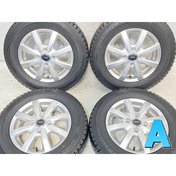 中古タイヤ スタッドレスタイヤ ホイールセット 4本セット 145/80R13  　 TOPRUN ...