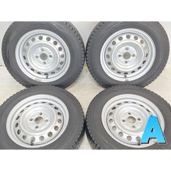 中古タイヤ スタッドレスタイヤ ホイールセット 4本セット 155/80R14 88/86 LT ト...