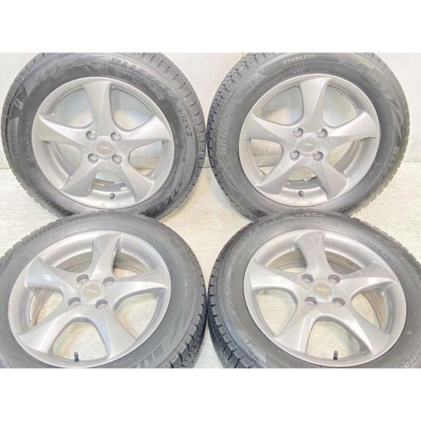 中古タイヤ スタッドレスタイヤ ホイールセット 4本セット 185/60R15  　 TOPRUN ...