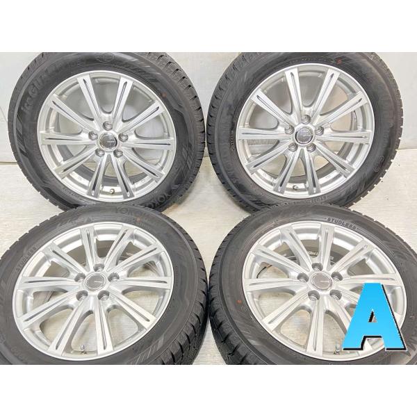 中古タイヤ スタッドレスタイヤ ホイールセット 4本セット 205/55R16  　 MILLOUS...