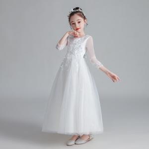 子供ドレス 新品 秋冬長袖ドレス ピアノ 発表...の詳細画像2