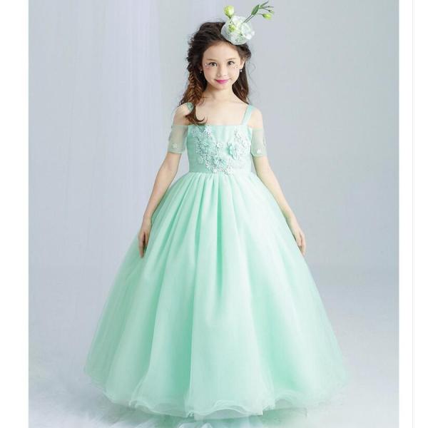 豪華 子供ドレス  ジュニアドレス  キッズ 女の子ドレス 返品交換不可　新品 130サイズ【在庫処...